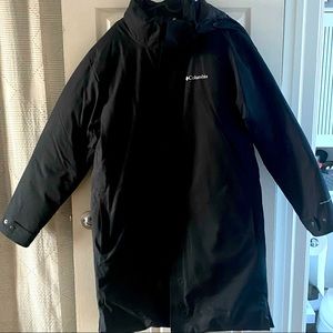 Columbia Men’s blizzard fighter long puffer jacket size L in black